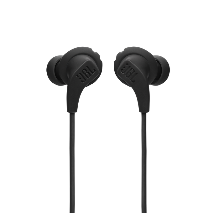 JBL Endurance Run 2 Wired - Black - Waterproof Wired Sports In-Ear Headphones - Front image number null